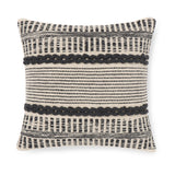 · REDEARTH · Textured Throw Pillow Cushion Covers-Woven Tufted Decorative Farmhouse Cases Set for Couch, Sofa, Bed, Chair, Dining, Patio, Outdoor; 100% Cotton (18"x18", Gage Dark Gray) Pack of 2