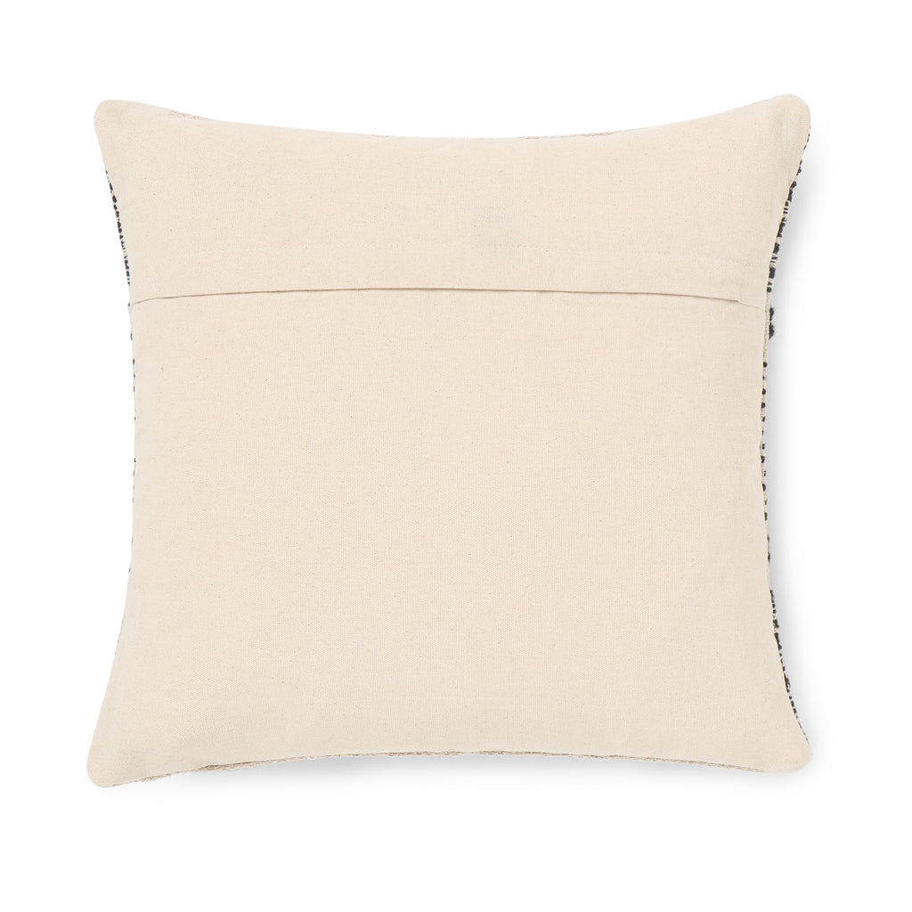 · REDEARTH · Textured Throw Pillow Cushion Covers-Woven Tufted Decorative Farmhouse Cases Set for Couch, Sofa, Bed, Chair, Dining, Patio, Outdoor; 100% Cotton (18"x18", Gage Dark Gray) Pack of 2