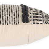 · REDEARTH · Textured Throw Pillow Cushion Covers-Woven Tufted Decorative Farmhouse Cases Set for Couch, Sofa, Bed, Chair, Dining, Patio, Outdoor; 100% Cotton (18"x18", Gage Dark Gray) Pack of 2