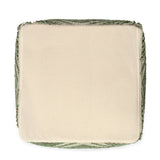· REDEARTH · Tufted Pouf Ottoman with Filler Textured Storage Cube Bean Bag Pouffe Footrest for Living Room, Bedroom, Nursery, Kidsroom; 100% Cotton (17.5"X17.5"X17.5", Solitaire Lozenge Kiwi)
