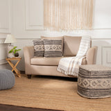 REDEARTH Herringbone Throw Blanket Plush Stripes