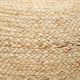 REDEARTH Jute Braided Pouf Ottoman Jute Natural