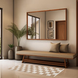 · REDEARTH · Jute Cotton Area Rug - 2'x6' Rectangular Rug, Sustainable Handwoven, Non-Shedding, Soft & Durable – Reversible, Neutral Tones for Home Décor in Living Room, Dining Room, Bedroom, Set of 2