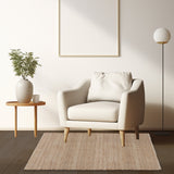 REDEARTH Braided Jute Area Rug 5' x 8' (Rectangular)