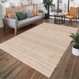 REDEARTH Braided Jute Area Rug 9' x 12' (Rectangular)