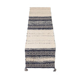 REDEARTH Table Runner - Hand Woven Exquisite Artisan Made Boho Decorative Table Runner for Dining Table, Coffee Table, Console, Dresser - 100% Cotton (13"x72", Indigo)