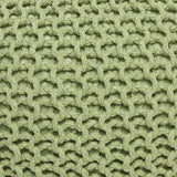 REDEARTH Hand Knitted Cable Pouf Ottoman Circular Kiwi