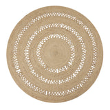 REDEARTH Braided Jute Area Rug 6' (Round)