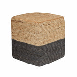 REDEARTH Poufs & Ottomans Natural Gray Cube-S19