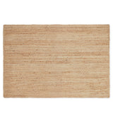 · REDEARTH · Rectangular Area Rug - 4'x6' Braided Natural Jute with Non-Skid Backing - Handwoven Boho Rug for Bedroom, Kitchen, Living Room - Farmhouse Aesthetic Home Decor - Durable Handmade Rug