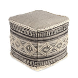 REDEARTH Tufted Cube Pouf Ottoman with Filler Diamond Virgule With Filler