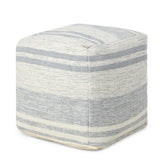 REDEARTH Tufted Cube Pouf Ottoman with Filler Melange Delight Gray With Filler