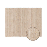 REDEARTH Braided Jute Area Rug 8' x 10' (Rectangular)