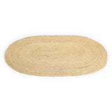 · REDEARTH · Oval Area Rug - 2'x3' Braided Natural Jute with Non-Skid Backing - Handwoven Boho Rug for Bedroom, Kitchen, Living Room - Farmhouse Aesthetic Home Decor - Durable Handmade Rug
