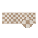· REDEARTH · Jute Cotton Area Rug - 2'x6' Rectangular Rug, Sustainable Handwoven, Non-Shedding, Soft & Durable – Reversible, Neutral Tones for Home Décor in Living Room, Dining Room, Bedroom