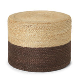 REDEARTH Poufs & Ottomans Cylinder Half & Half Natural Acorn-S44