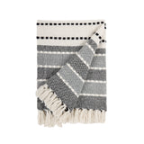 REDEARTH Herringbone Throw Blanket Plush Stripes
