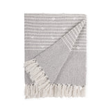 REDEARTH Classic Throw Blanket 100% Cotton - Medium Weight with Long-Lasting Fabric for Home & Outing Purpose - Soft Comfortable Feather Touch Housing Furnishing & Decor (50x60; Gray)