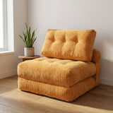REDEARTH Boneless Folding Sofa Bed — Cielo Chenille Burnt Orange