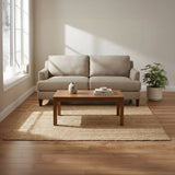 REDEARTH Braided Jute Area Rug 4' x 6' (Rectangular)