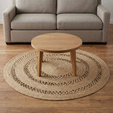 REDEARTH Braided Jute Area Rug 5' (Round)