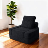 REDEARTH Boneless Floor Sofa Bed — Lumen Velvet Black