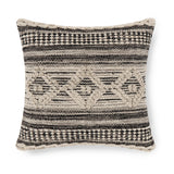 REDEARTH Tufted Boho Throw Pillow Covers Diamond Virgule Black