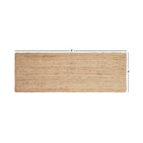 REDEARTH Braided Jute Area Rug 2' x 6' (Rectangular)
