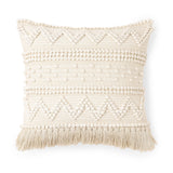 REDEARTH Tufted Boho Throw Pillow Covers Scandi Chic Natural