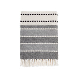 REDEARTH Classic Throw Blanket 100% Cotton - Medium Weight with Long-Lasting Fabric for Home & Outing Purpose - Soft Comfortable Feather Touch Housing Furnishing Decor (50x60; Black)