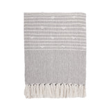 REDEARTH Classic Throw Blanket 100% Cotton - Medium Weight with Long-Lasting Fabric for Home & Outing Purpose - Soft Comfortable Feather Touch Housing Furnishing & Decor (50x60; Gray)