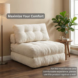 REDEARTH Boneless Folding Sofa Bed — Cielo Chenille Ivory