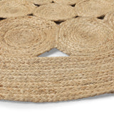 REDEARTH Braided Jute Area Rug 5' (Round)