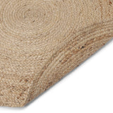 REDEARTH Braided Jute Area Rug 3' (Round)