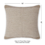 REDEARTH Tufted Boho Throw Pillow Covers Artisanal Chevron