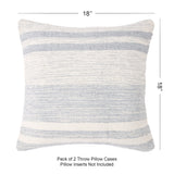 REDEARTH Tufted Boho Throw Pillow Covers Melange Delight Gray