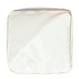 REDEARTH Tufted Cube Pouf Ottoman with Filler Melange Delight Gray With Filler