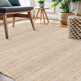 REDEARTH Braided Jute Area Rug 9' x 12' (Rectangular)