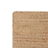 · REDEARTH · Rectangular Area Rug - 2'x3' Braided Natural Jute with Non-Skid Backing - Handwoven Boho Rug for Bedroom, Kitchen, Living Room - Farmhouse Aesthetic Home Decor - Durable Handmade Rug