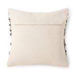 REDEARTH Textured Throw Pillow Cushion Covers-Woven Tufted Decorative Farmhouse Cases Set for Couch, Sofa, Bed, Chair, Dining, Patio, Outdoor; 100% Cotton (18"x18", Black Jasper) Pack of 2