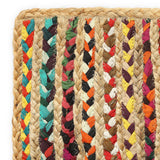 · REDEARTH · Jute Cotton Chindi Area Rug - 2'x3' Rectangular Rug, Handwoven, Non-Shedding, Soft & Durable – Multi Tones for Home Décor in Living Room, Dining Room, Bedroom, Set of 2