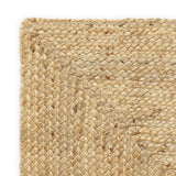 · REDEARTH · Rectangular Area Rug - 2'x3' Braided Natural Jute with Non-Skid Backing - Handwoven Boho Rug for Bedroom, Kitchen, Living Room - Aesthetic Home Decor - Durable Handmade Rug, Set of 2