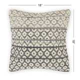 REDEARTH Tufted Boho Throw Pillow Covers Gradient Diamonds Dark Gray