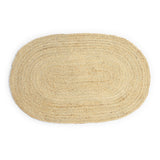 REDEARTH Braided Jute Area Rug 2' x 3' (Oval)