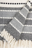REDEARTH Herringbone Throw Blanket Plush Stripes