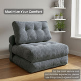 REDEARTH Boneless Folding Sofa Bed — Cielo Chenille Dark Gray