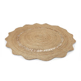 REDEARTH Braided Jute Area Rug 5' (Round)