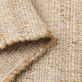 · REDEARTH · Jute Cotton Area Rug - 2'x3' Rectangular Rug, Sustainable Handwoven, Non-Shedding, Soft & Durable – Reversible, Neutral Tones for Home Décor in Living Room, Dining Room, Bedroom, Set of 2