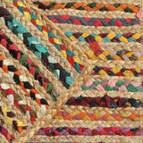 · REDEARTH · Jute Cotton Chindi Area Rug - 2'x3' Rectangular Rug, Handwoven, Non-Shedding, Soft & Durable – Multi Tones for Home Décor in Living Room, Dining Room, Bedroom, Set of 2