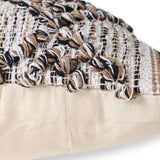 REDEARTH Tufted Boho Throw Pillow Covers Black Jasper